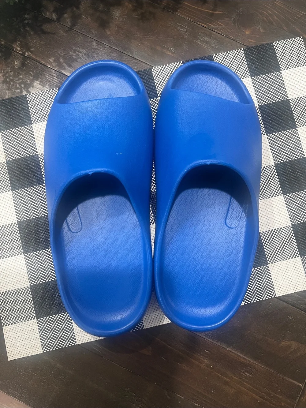 Men’s  Blue Slip-On Cushioned Slides